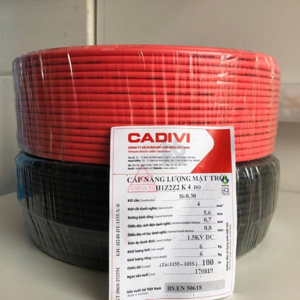 CADIVI H1Z2Z2-K – 1,5 KV DC - 001